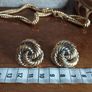Vintage, stunning swirl earrings. Image 4