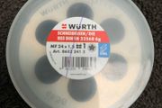 WURTH Thread die HSS DIN EN 22568 for metric ISO fine threads