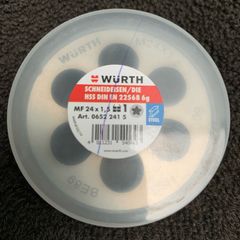 WURTH Thread die HSS DIN EN 22568 for metric ISO fine threads