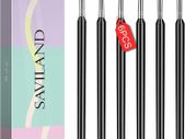 Nail Art Brushes- 6pcs Double-End Nail Art Brushes Kit Professional Manicure Tools Kit with Painting Dotting Line Pen for Gel Polish Nail Designs Nail Carving French Nails