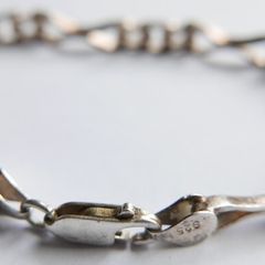 Vintage Sterling Silver 925 Bracelet length 7,6" - 10,5g