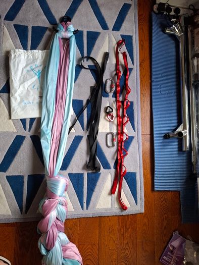 Prodigy aerial yoga frame and accessories