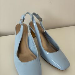 Baby Blue Slingbacks