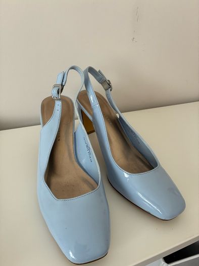 Baby Blue Slingbacks