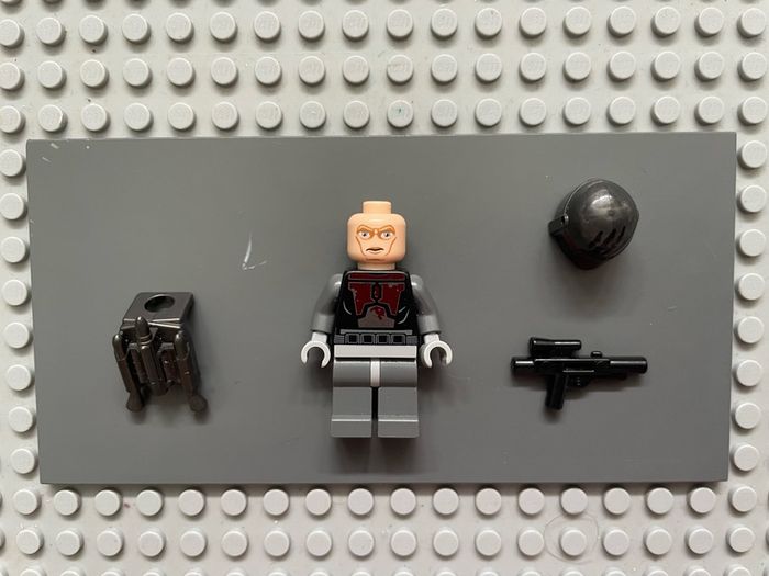 lego Star Wars sw0494 Mandalorian Super Commando minifigure- Large Sand Blue Eyes