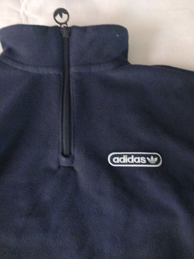 Adidas Cropped Half zip Navy size 8