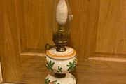 Old style lamp with globe electric postage available