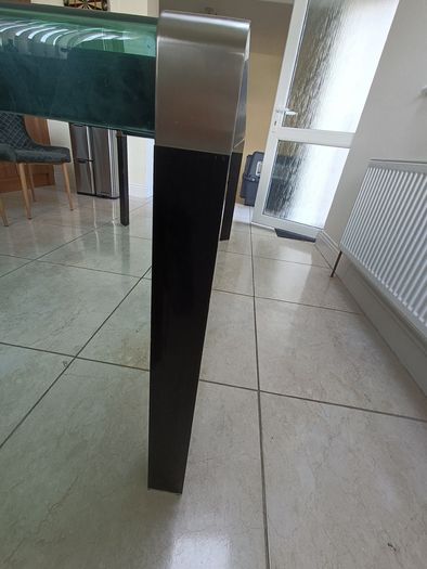 Glass dining table