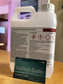 99.9% 1L Isopropyl Alcohol IPA Cleaning Solution Spirit Electronics Make Up etc