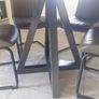 table and chairs (As new) OAK. Image 8