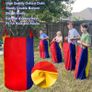 Sports Day Kit Outdoor Games Potato Sack Race Bags for Kids Adults Family, Egg and Spoon Race, 3 Legged Race Bands, Outside Backyard Field Day Birthday Party Games Image 6