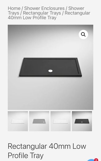 Used shower tray