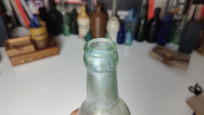 126 - Vintage Cork City Kiloh Clear Glass Lemonade Soda Kali Seltzer Water Embossed Lettering Decorative Collectible Bottle