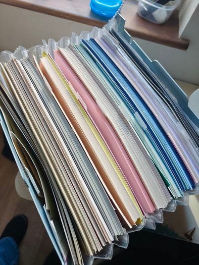 Card stock coloured