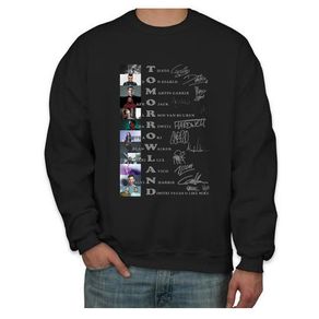 Tomorrowland sweatshirt with dj signatures autographs sweatshirt