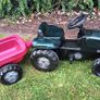 Kids Pedal Tractor+trailer Image 2