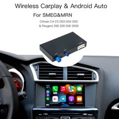 For Peugeot Citroen Wireless Carplay adapter Android Auto module SMEG 208 2008 308 508 3008 & C4 DS3 DS5 Support Reverse Camera