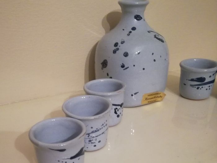 Austrian Handmade Decanter and Shot Glasses