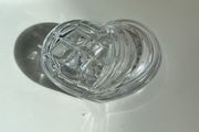 Galway Crystal heart shaped glass box with original packaging