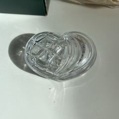 Galway Crystal heart shaped glass box with original packaging