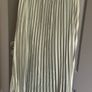 Womens Sage Green Pleated Midi Dress Image 4