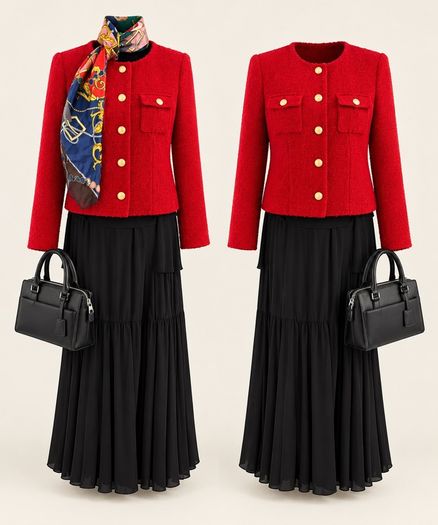 Lisa & Co Wool Jacket Red