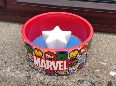Marvel Pet Dish/bowl (slight Nick On Top).