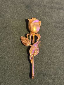 Large Vintage Rose Brooch