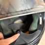 Dainese motorcycle black matte helmet with integrated Bluetooth Image 9