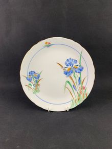 Tuscan Blue Iris side plate