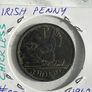 1942 'chickless' Irish Penny, RARE - Black Patina Image 2