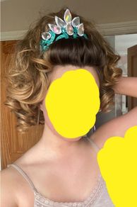 Irish dancing mid length wig