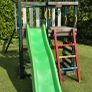 Wooden Garden Playground with Slide & Swings Image 2