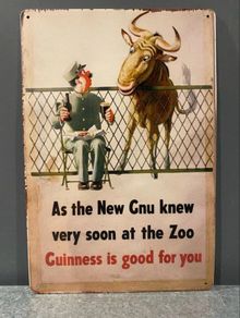 Guinness Tin Metal Sign