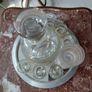 Vintage French liquor service set with mirrored serving tray Image 7