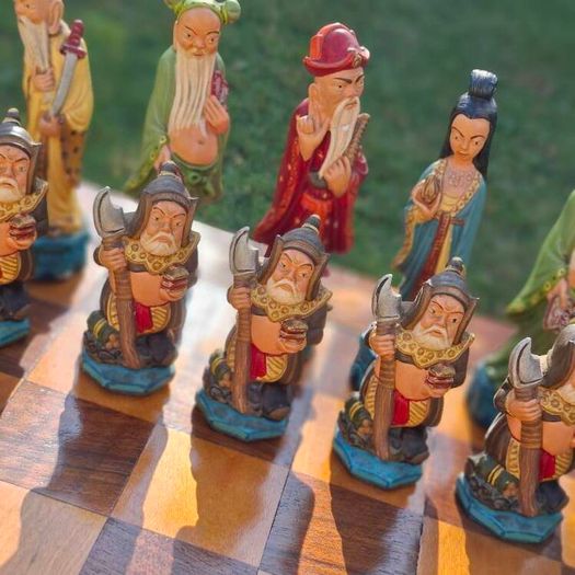 Vintage Chinese Style Chess Set