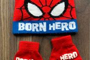 Spiderman Hat &amp; Gloves: 2-4yrs