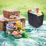 Car Rubbish Bin Hanging Auto Trash Bag Litter Container Water Resistant Leak Proof Collapsible Garbage Organiser, 6.5Ltr Capacity Black Image 2
