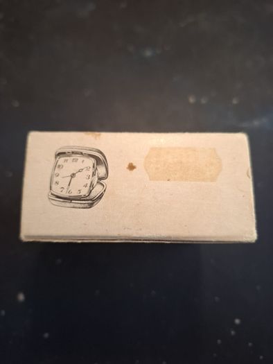 Vintage travel clock box