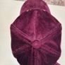 River Island velvet baseball cap hat womens girls burgundy gold Image 5
