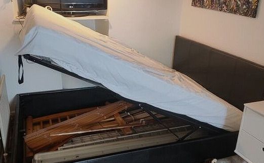 Storage Bed with Jysk mattress