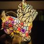 Yorkshire Terrier Stained Glass Resin Lamp Image 2