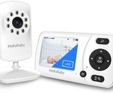 Baby Monitor, Monitor with Camera and Audio, Infrared Night Vision Camera,VOX Mode, Lullaby,Digital 2X Zoom,Alarm Function (FREE POSTAGE)