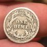 1909 Dime Image 2