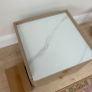 Bedside Table,2 Drawers, Bedroom. Size: 40x40x50cm Image 2