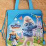 New - A Super Cute Smurfs Drawstring Bag - 2 Pockets, Shoulder Straps & Handles Image 5