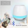 Bluetooth Speakers Rechargeable Smart Music Flower Pot with colorful Breathing Night Light for Indoor/Outdoor Office Home Decor Festivel Gift (White/Plants DO NOT included) Image 3