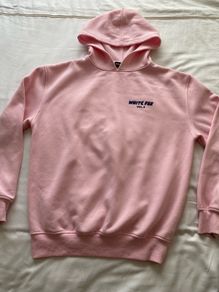 Genuine white fox hoodie