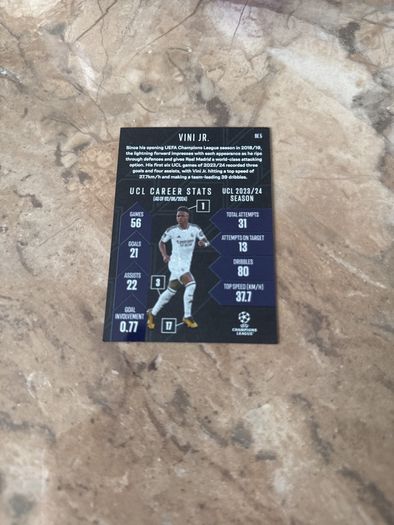 Vini jr black edge match attax