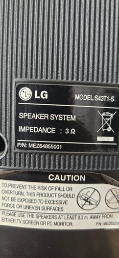 2 x lg sound bar's
